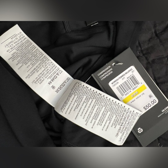 Under Armour Women's Black Compression Leggings - Picture 8 of 11